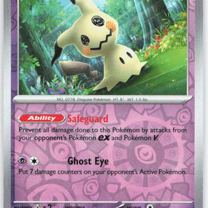 Paldean Fates: 037/091 Mimikyu Reverse Holo