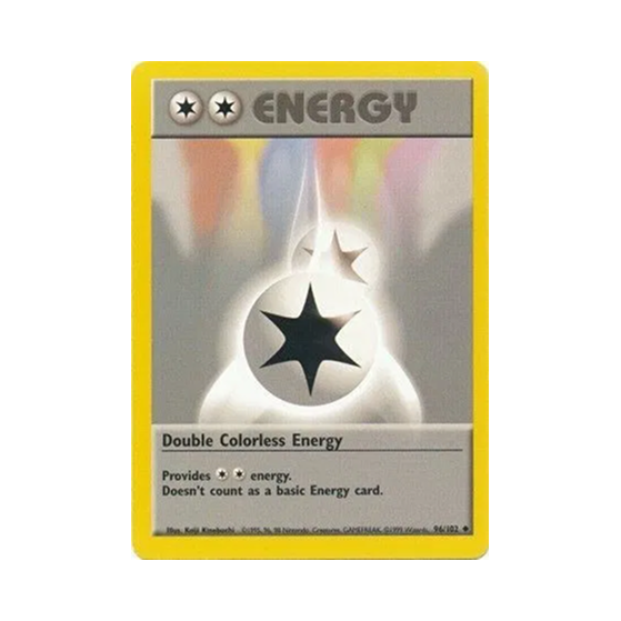 pokemon card double colorless energy Base Set Unlimited: 096/102 Double Colorless Energy – The Trainer Court