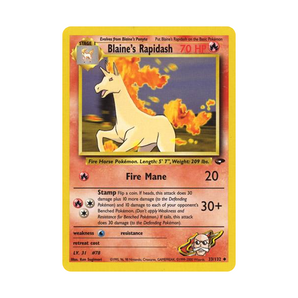 Gym Challenge Unlimited: 033/132 Blaine's Rapidash