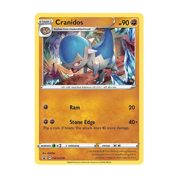 cranidos pokemon card Silver Tempest: Promo Card