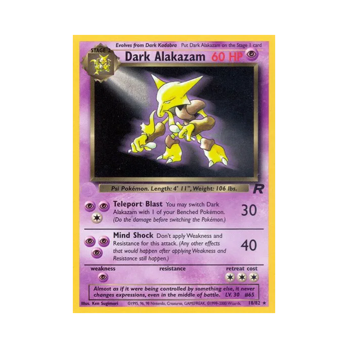 pokemon dark alakazam card eBay Auction Item 254831353003 Tcg Cards 1997 Japanese Rocket Stage 2 Value of my Dark Alakazam?