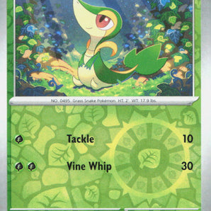 Black Bolt: 001/086 Snivy Reverse Holo