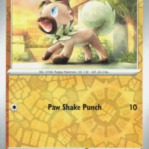 Temporal Forces: 089/162 Rockruff Reverse Holo