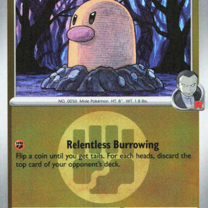 Ascended Heroes: 100/217 Team Rocket's Diglett Energy Symbol Reverse Holo