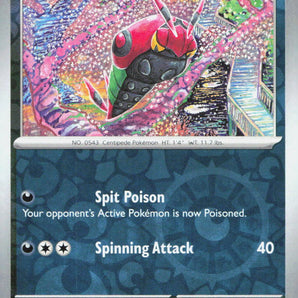 Twilight Masquerade: 115/167 Venipede Reverse Holo