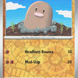 Scarlet & Violet 151: 050/165 Diglett Reverse Holo