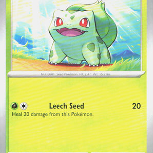 151 (EN): 001/165 Bulbasaur