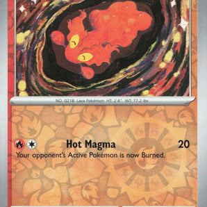 Twilight Masquerade: 028/167 Slugma Reverse Holo
