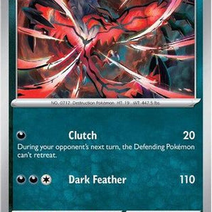Yveltal 088  - Reverse Holofoil ME01 Mega Evolution - Rare