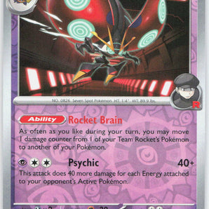 Destined Rivals: 089/182 Team Rocket's Orbeetle Reverse Holo