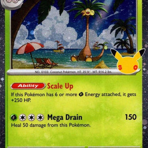 Mega Evolution Promo: 094 Alolan Exeggutor (30th Celebration) Holo