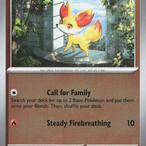 Chaos Rising: 011/086 Fennekin Reverse Holo