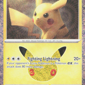30th Celebration: 049/128 Pikachu Holo