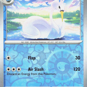 White Flare: 026/086 Swanna Reverse Holo
