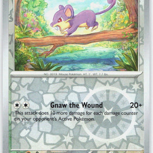 151 (EN): 019/165 Rattata Reverse Holo