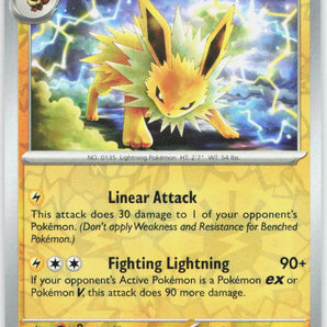 Prismatic Evolutions: 029/131 Jolteon Reverse Holo