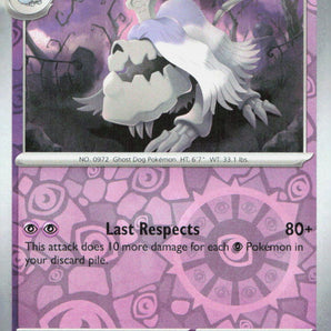 Scarlet & Violet Base Set: 106/198 Houndstone Reverse Holo
