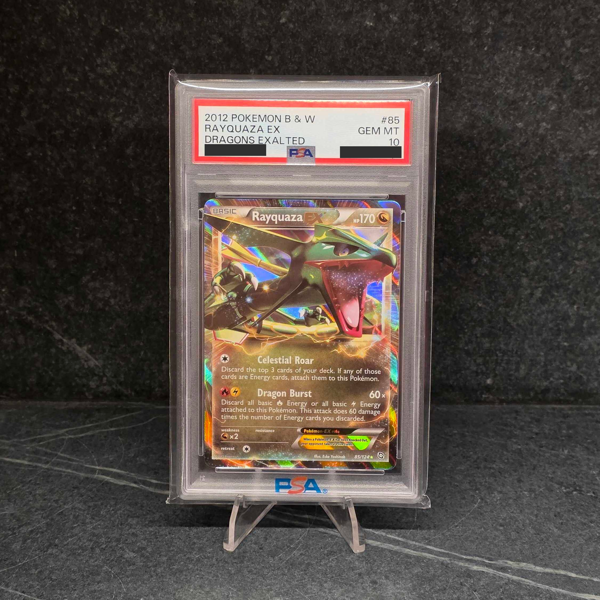 Rayquaza EX (85/124) - PSA 10 – The Trainer Court