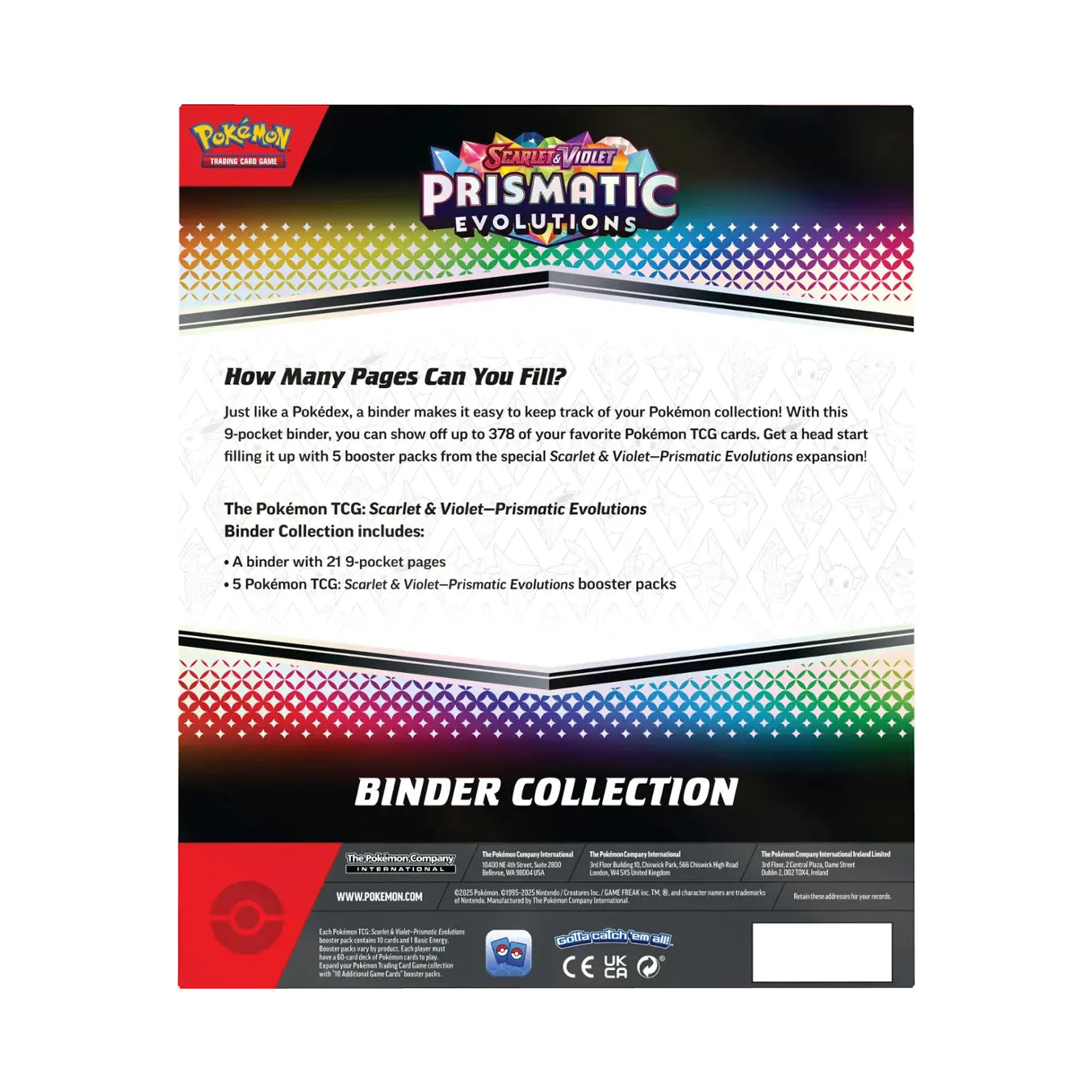 how many cards does the prismatic binder hold The Prismatic Binder is lying! : r/PokemonTCG