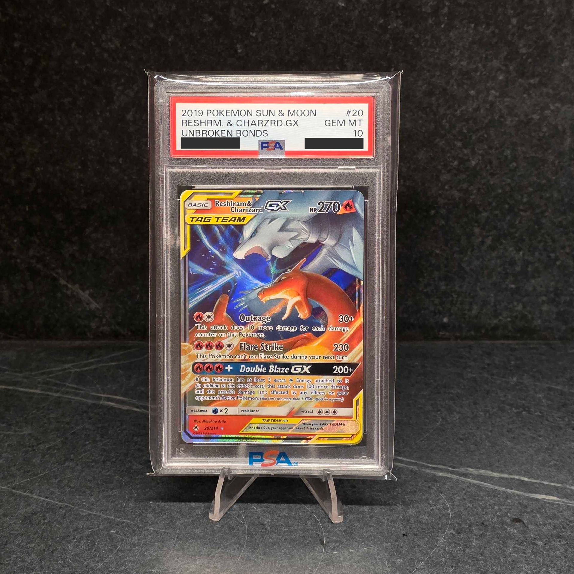pokemon card charizard and reshiram gx Reshiram & Charizard GX (20/214)